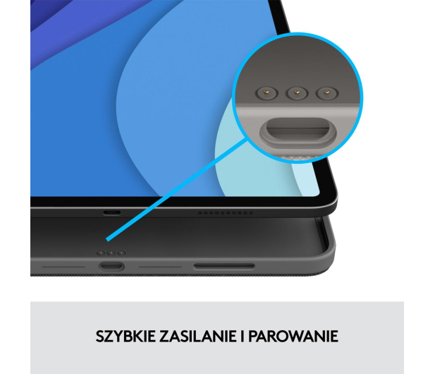 Logitech Combo Touch iPad Pro 11" (1., 2., 3., 4 gen) szary - 1046093 - zdjęcie 11